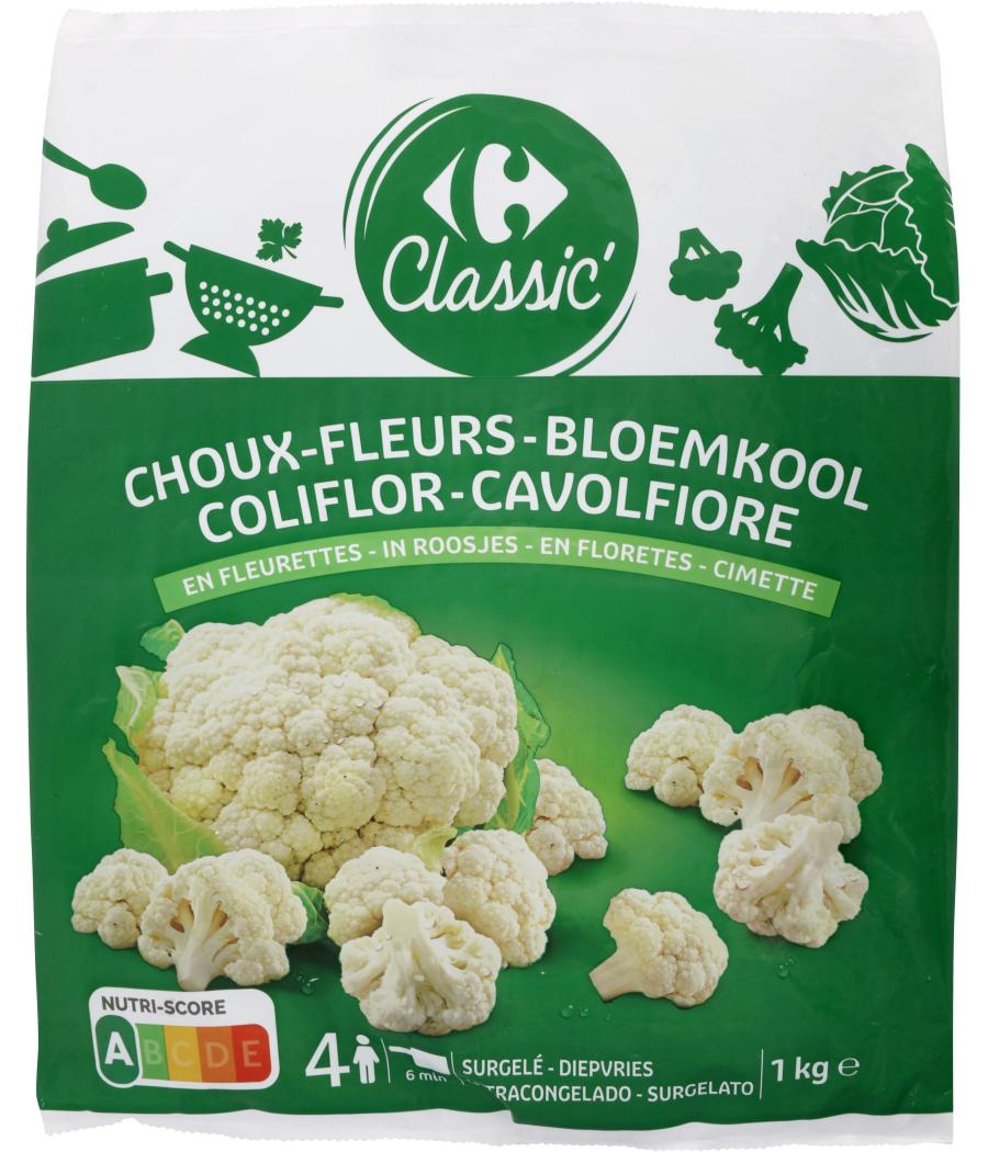 CHOUX-FLEURS EN FLEURETTES CARREFOUR 1KG