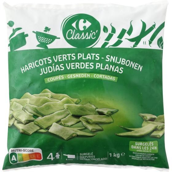 HARICOTS PLATS COUPES CARREFOUR 1KG