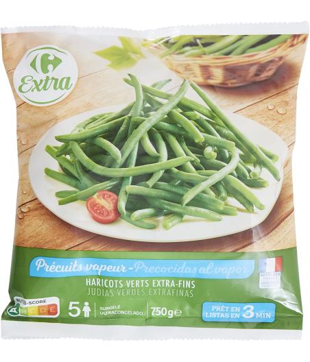 HARICOTS VERTS EXTRA-FINS CARREFOUR 750G