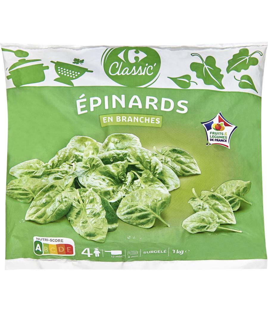 LEGUMES EPINARDS EN BRANCHES 1KG