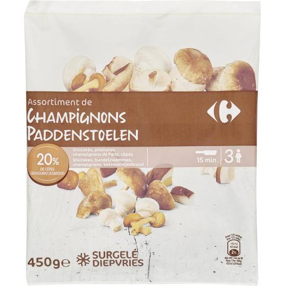 ASSORTIMENT DE CHAMPIGNONS PADDENSTOELEN 450G