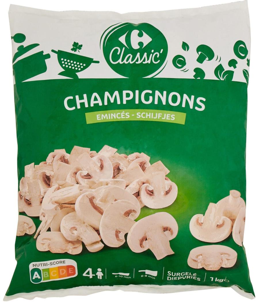 CHAMPIGNONS EMINCES 1KG