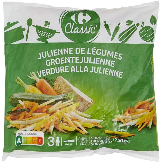 LEGUMES JULIENNE DE LEGUMES 750G