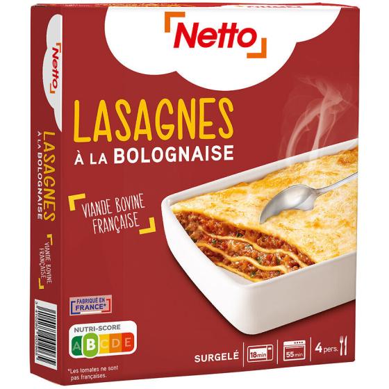 LASAGNES A LA BOLOGNAISE NETTO 1KG