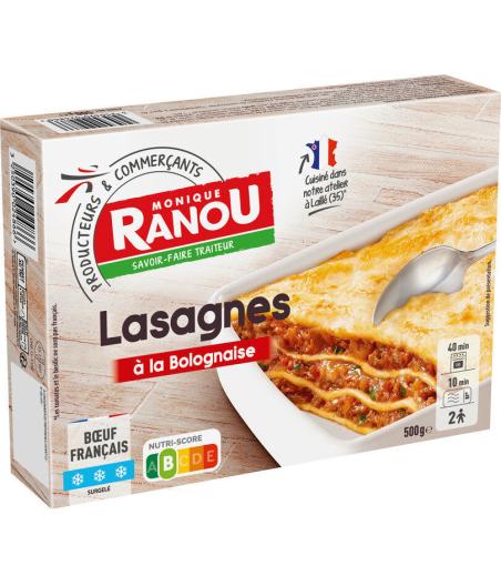 LASAGNES A LA BOLOGNAISE MONIQUE RANOU 500G