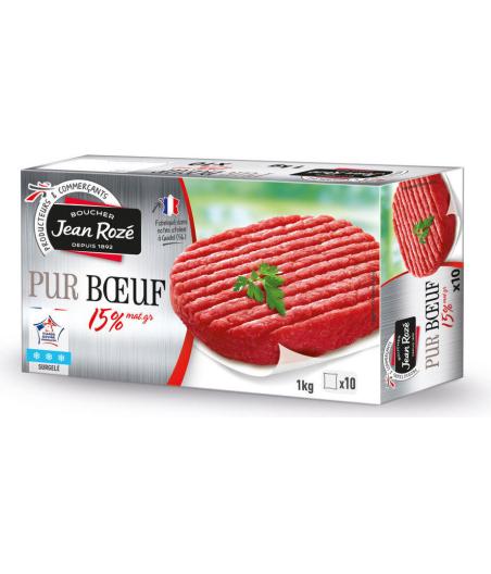 STEACK HACHE PUR BOEUF JEAN ROZE 1KG