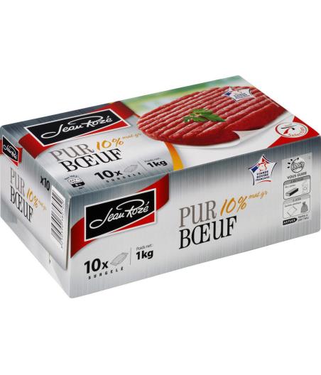 STEAK HACHE PUR BOEUF JEAN ROZE 1KG