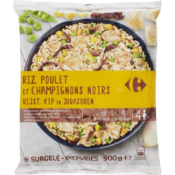 RIZ POULET ET CHAMPIGNONS CARREFOUR 900G
