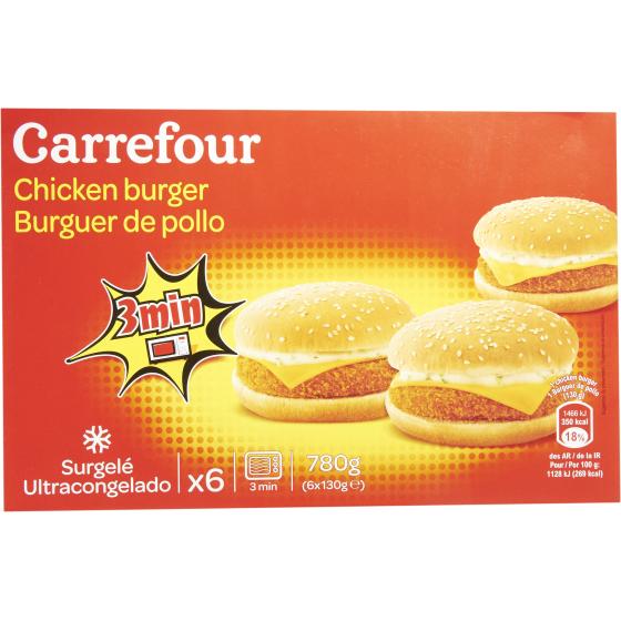 CHICKEN BURGER CARREFOUR  780G