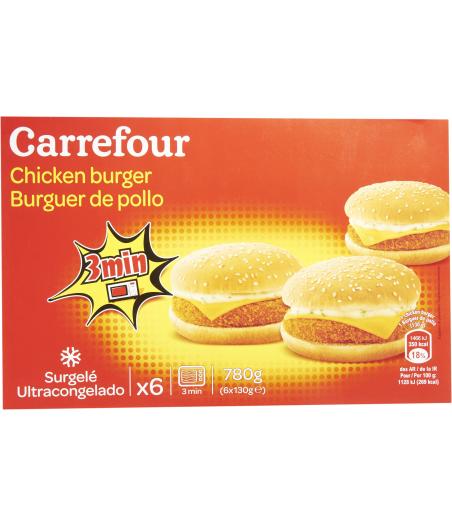 CHICKEN BURGER CARREFOUR  780G