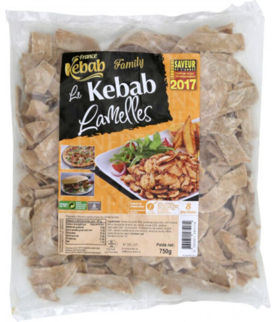 KEBAB EN LAMELLES 750G