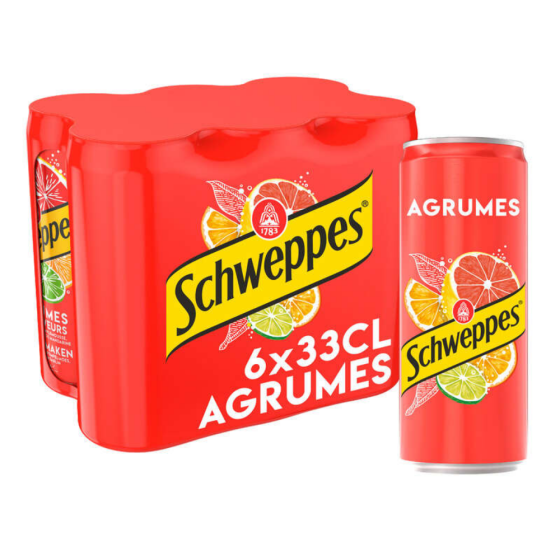 SCHWEPPES AGRUMES 6X33CL