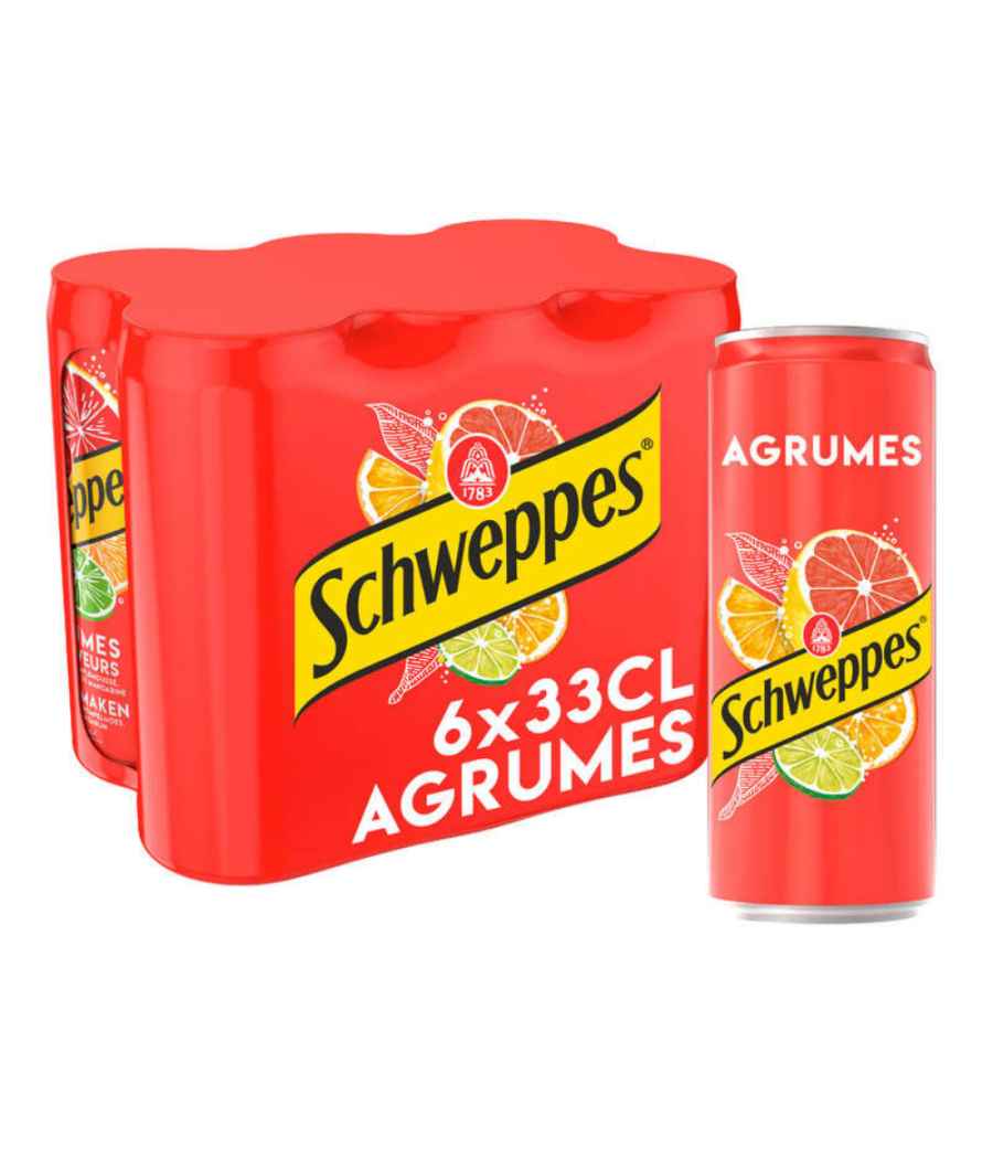 SCHWEPPES AGRUMES 6X33CL
