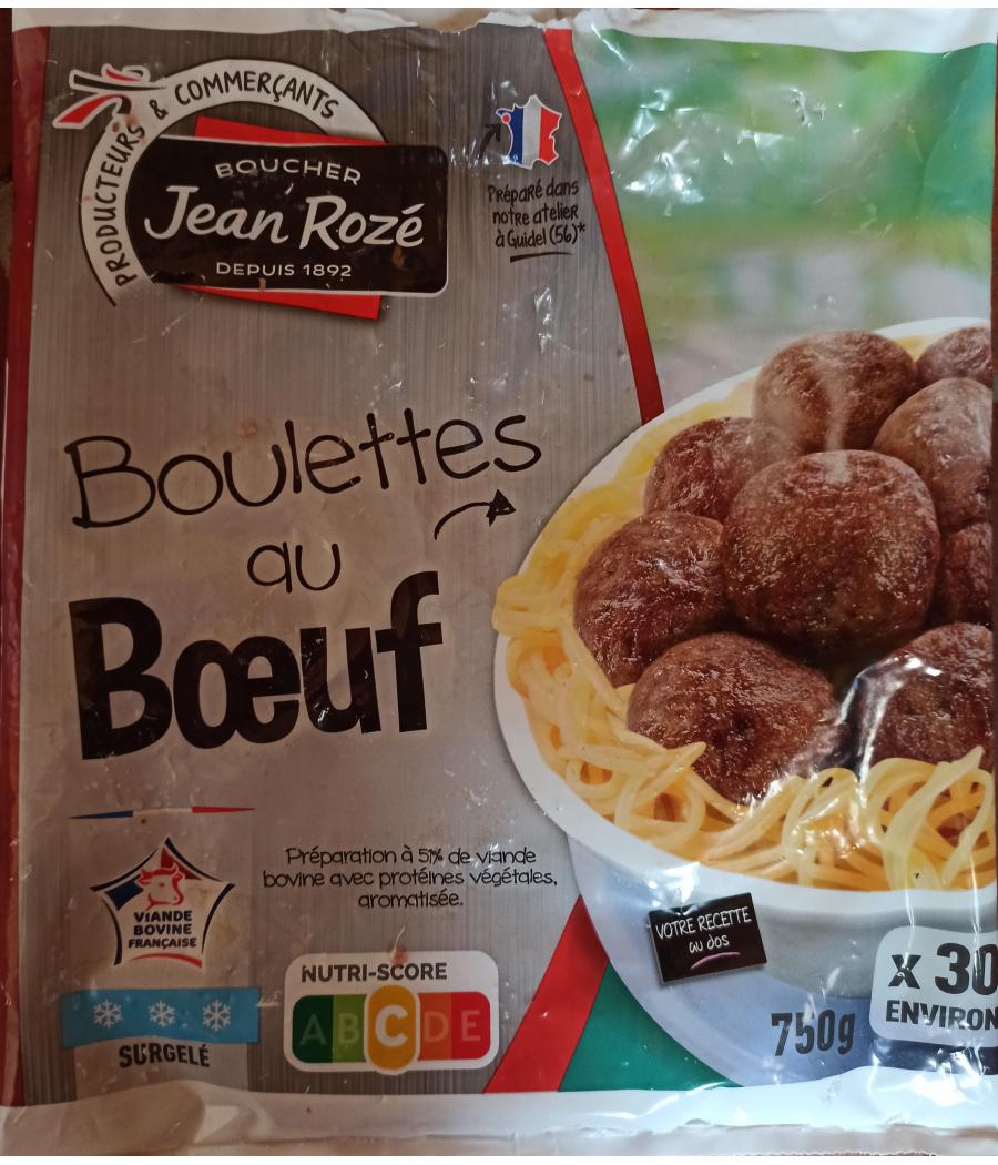 BOULETTES AU BOEUF JEAN ROZE  750G