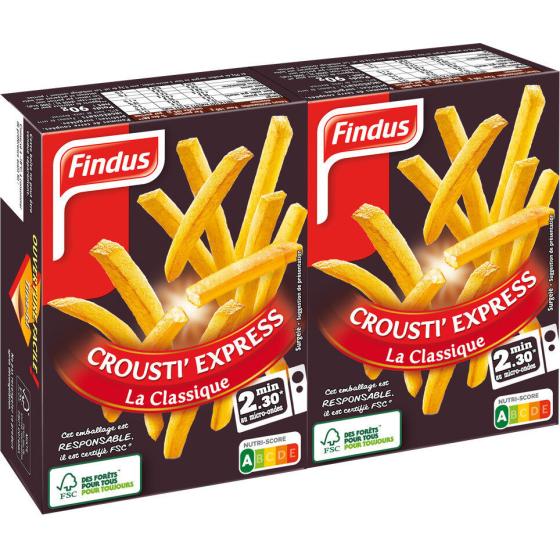 FRITES CROUSTI EXPRESS LA CLASSIQUE FINDUS 90G