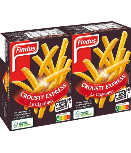 FRITES CROUSTI EXPRESS LA CLASSIQUE FINDUS 90G