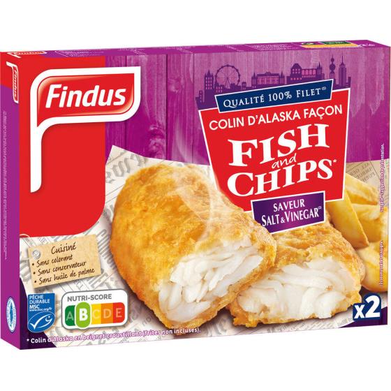 COLIN D'ALASKA FACON FISH AND CHIPS FINDUS 2X120G