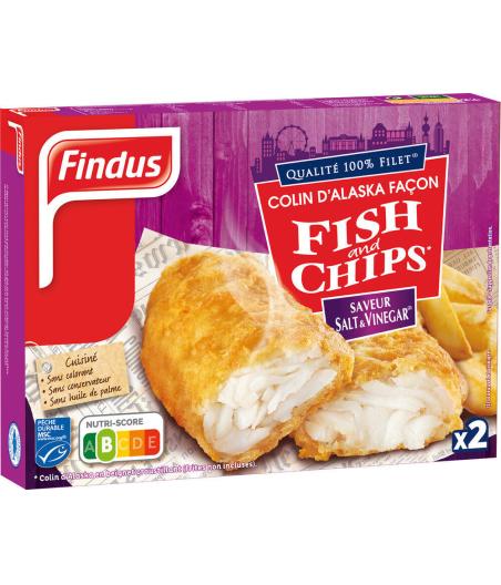 COLIN D'ALASKA FACON FISH AND CHIPS FINDUS 2X120G