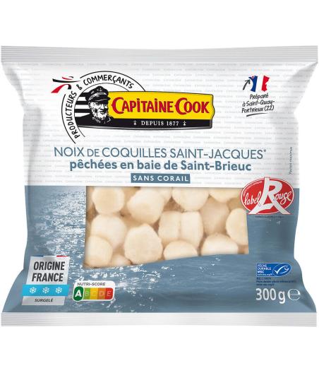 NOIX DE SAINT JACQUES SANS CORAIL ST BRIEUC PECTEN MAXIMUS MSC 300G