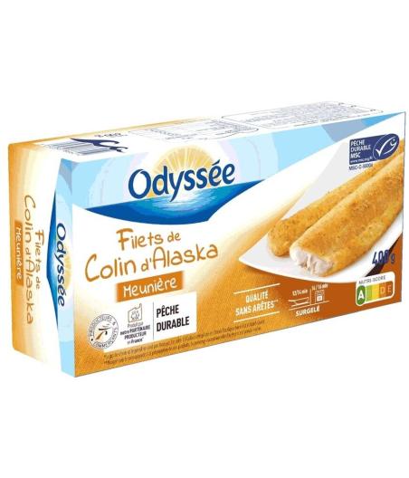 FILET DE COLIN D'ALASKA MEUNIERE ODYSSEE 400G