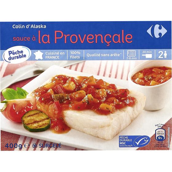 COLIN D'ALASKA SAUCE PROVENCALE CARREFOUR 400G