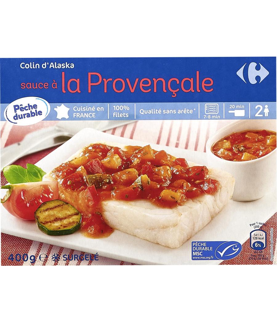 COLIN D'ALASKA SAUCE PROVENCALE CARREFOUR 400G