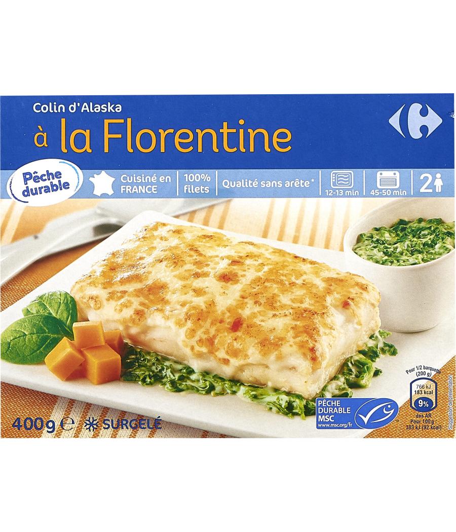 COLIN D'ALASKA A LA FLORENTINE CARREFOUR 400G