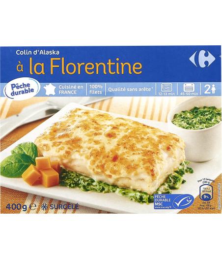 COLIN D'ALASKA A LA FLORENTINE CARREFOUR 400G