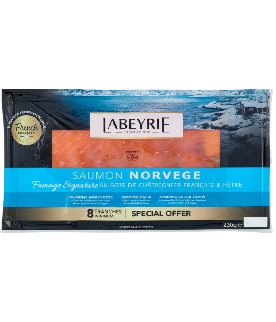 SAUMON FUME NORVEGE 230G