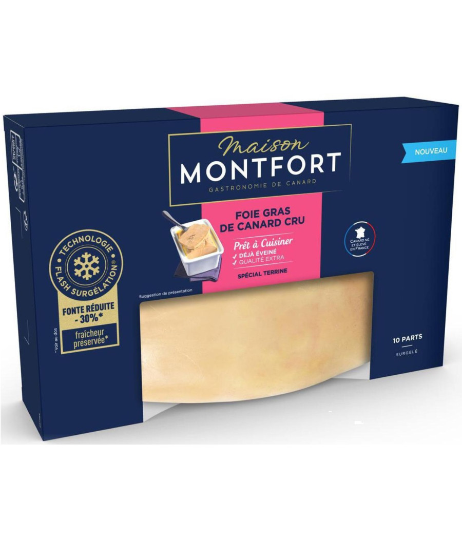 FOIE GRAS DE CANARD CRU EXTRA EVEINE SURGELE 450 G