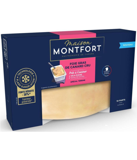 FOIE GRAS DE CANARD CRU EXTRA EVEINE SURGELE 450 G