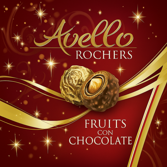 CHOCOLAT FOURRES A LA NOISETTE AVELLO ROCHER 150G