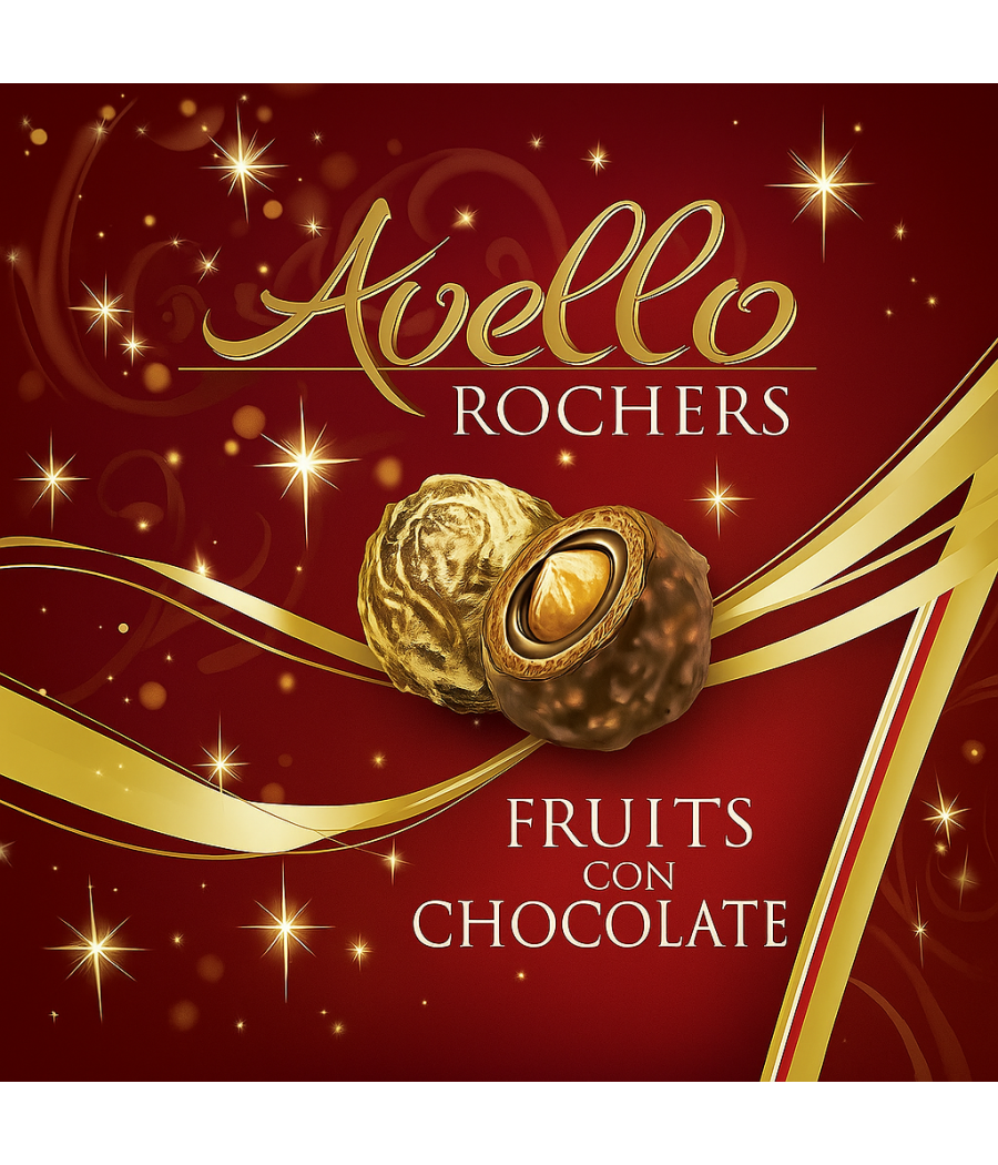 CHOCOLAT FOURRES A LA NOISETTE AVELLO ROCHER 150G