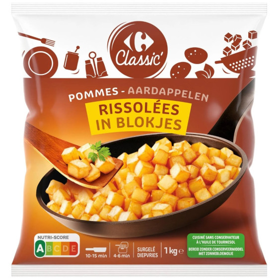 POMMES RISSOLEES CARREFOUR 1KG