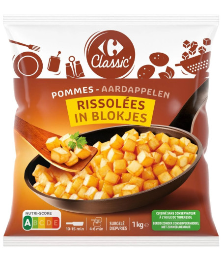 POMMES RISSOLEES CARREFOUR 1KG