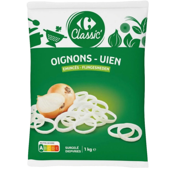 OIGNONS EMINCES CARREFOUR 1KG