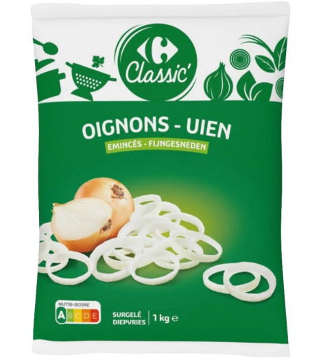 OIGNONS EMINCES CARREFOUR 1KG