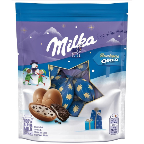 BOUCHES DE CHOCOLAT AU LAIT MILKA OREO 86G