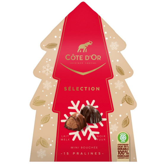 MINI BOUCHEE PRALINE NOIR ET AU LAIT COTE D'OR 130G