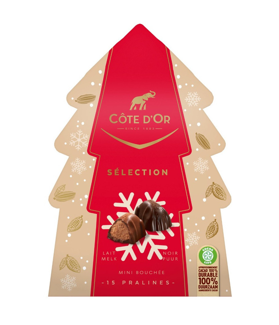 MINI BOUCHEE PRALINE NOIR ET AU LAIT COTE D'OR 130G