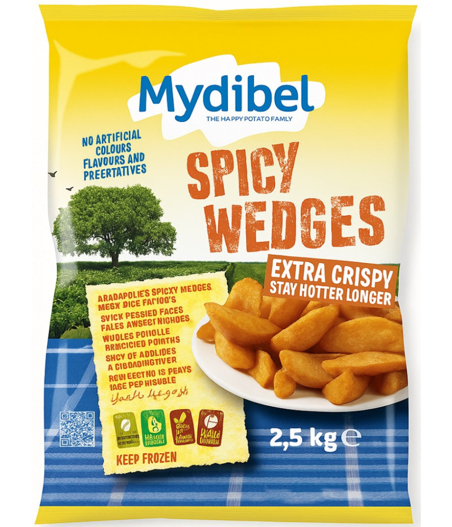 SPICY WEDGES MYDIBEL 2.5KG