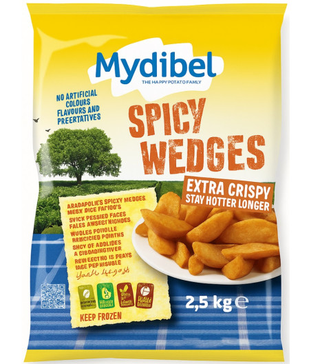 SPICY WEDGES MYDIBEL 2.5KG