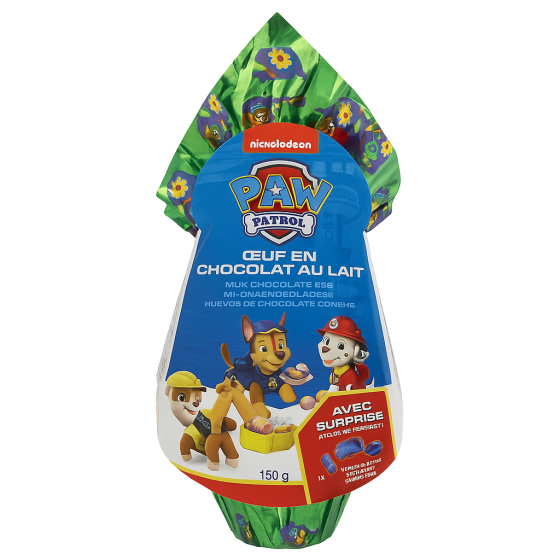 OEUFS EN CHOCOLAT AU LAIT PAW PATROL NICKELODEON 150G