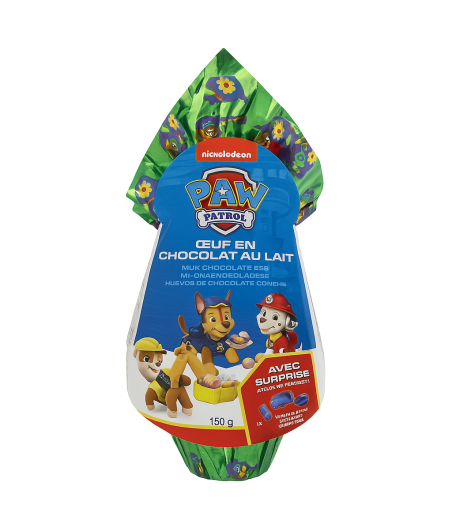 OEUFS EN CHOCOLAT AU LAIT PAW PATROL NICKELODEON 150G
