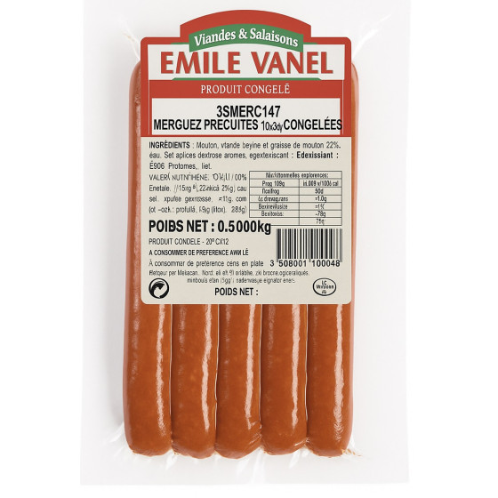 MERGUEZ PRECUITES EMILE VANEL 10 X 50G