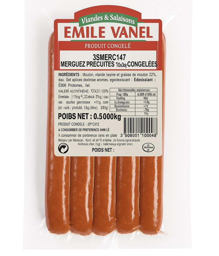 MERGUEZ 10 X 50G