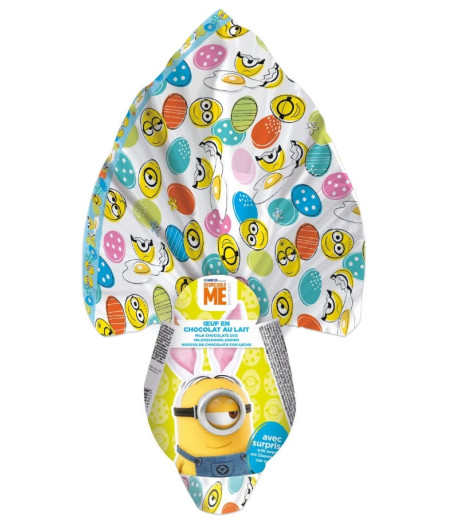 OEUF DE PAQUES  EN CHOCOLAT AU LAIT MINIONS 150G