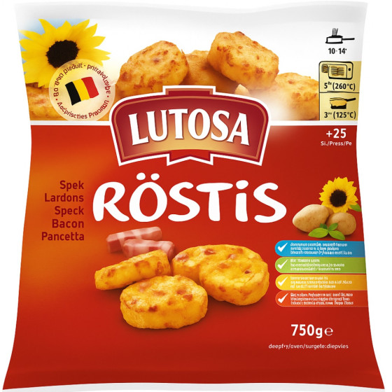 ROSTIS AUX LARDONS LUTOSA 750G