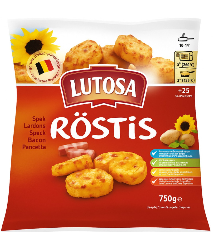 ROSTIS AUX LARDONS LUTOSA 750G