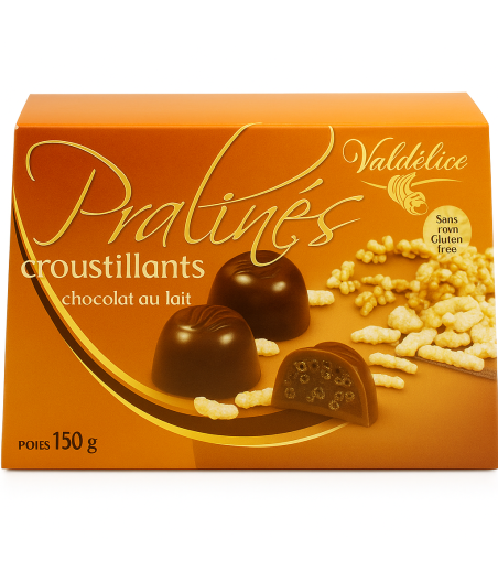 PRALINE CROUSTILLANT CHOCOLAT AU LAIT VAL DELICE 150G